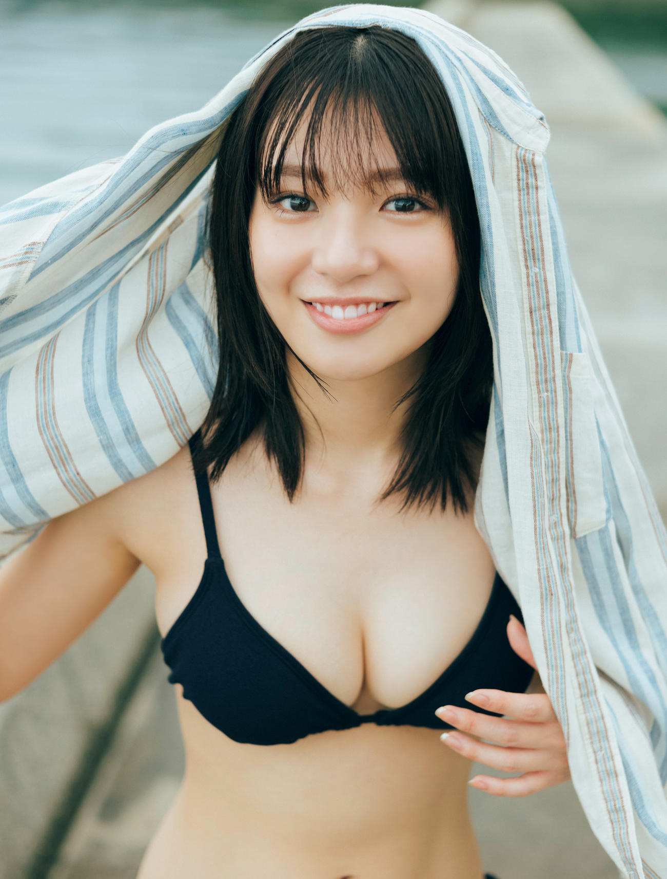 セカンド写真集のタイトルが「翡翠－Hisui－」に決まった長月翠（前康輔氏撮影）