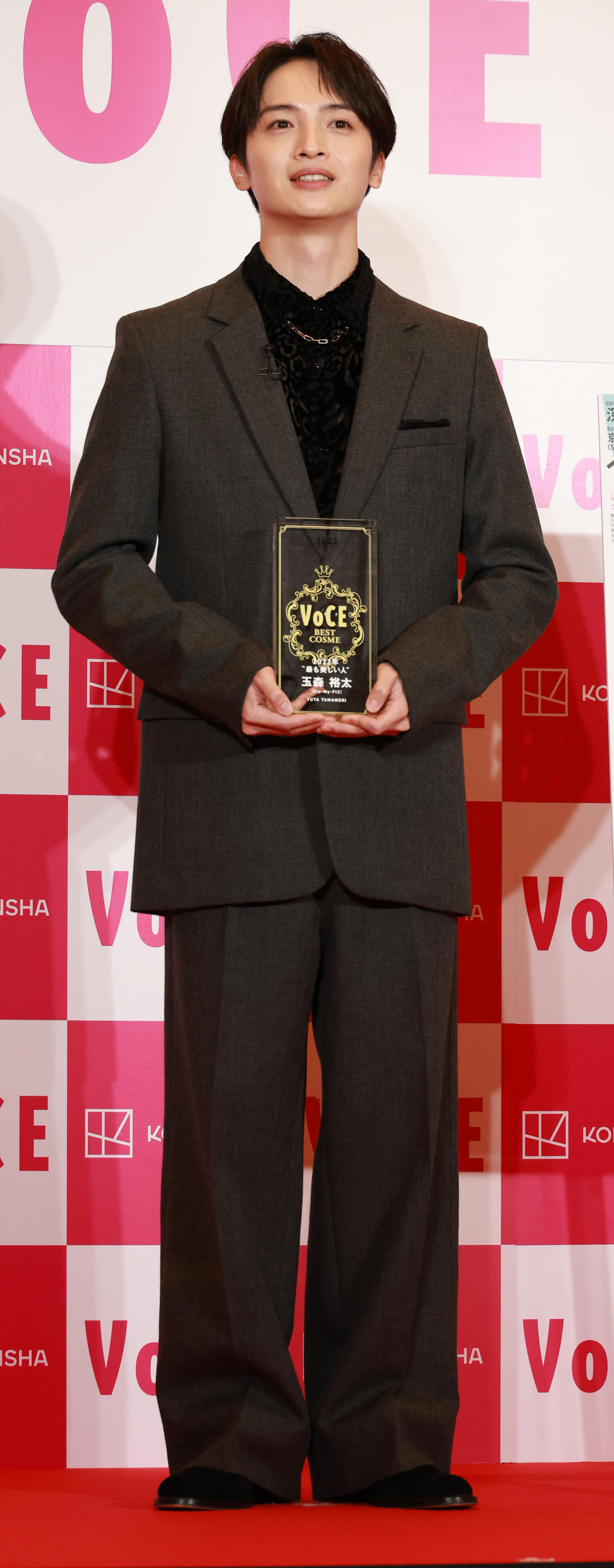 「VOCE最も美しい人2022」に選ばれたKis－My－Ft2の玉森裕太（撮影・中島郁夫）