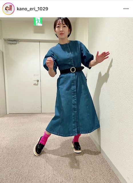 狩野恵里アナのインスタグラムより