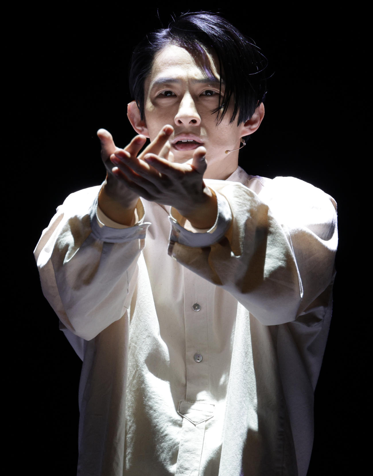 奏劇「Trio～君の音が聴こえる」で熱演する三宅健（撮影・中島郁夫）