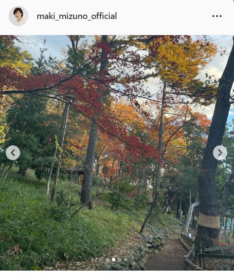 水野真紀のインスタグラムより
