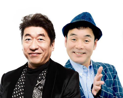 「第73回NHK紅白歌合戦」に純烈の応援ゲストとして出演するダチョウ倶楽部。左から寺門ジモン、肥後克広