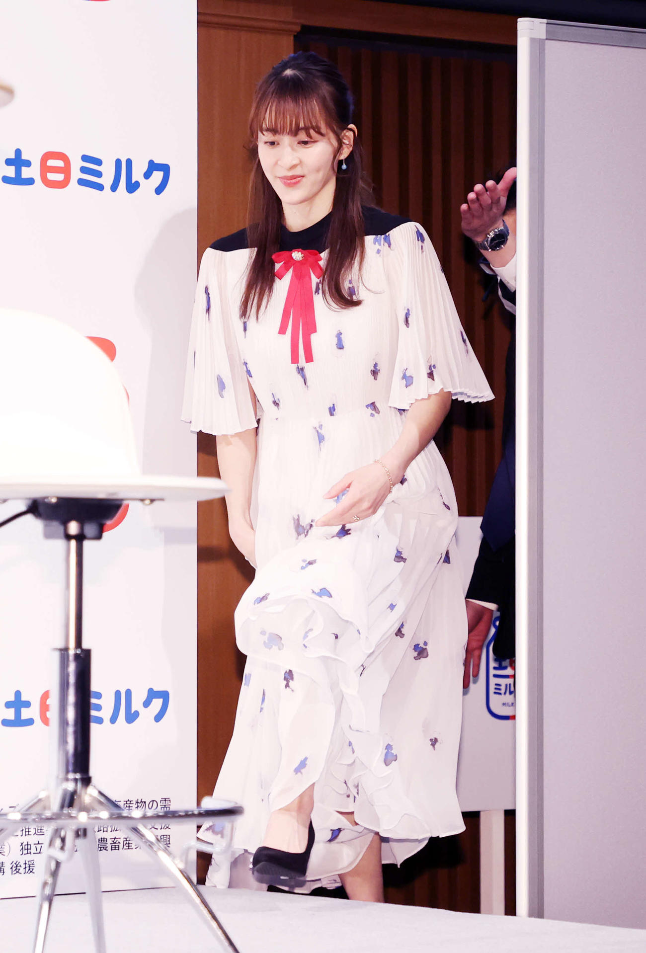 登壇する田中理恵（撮影・鈴木正人）
