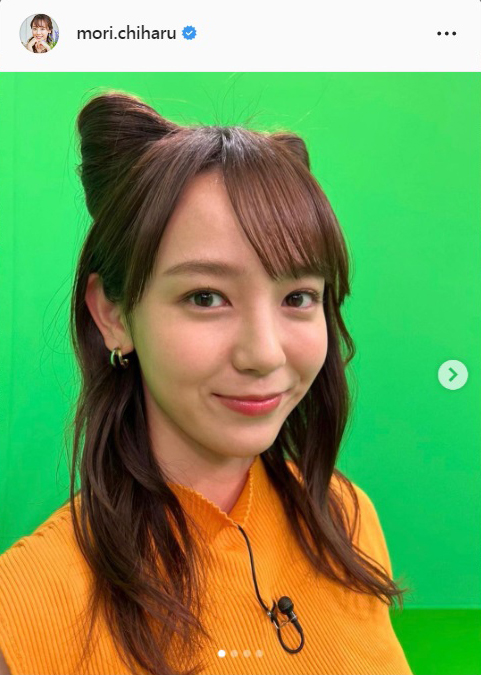 森千晴アナのインスタグラムより