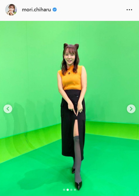 森千晴アナのインスタグラムより