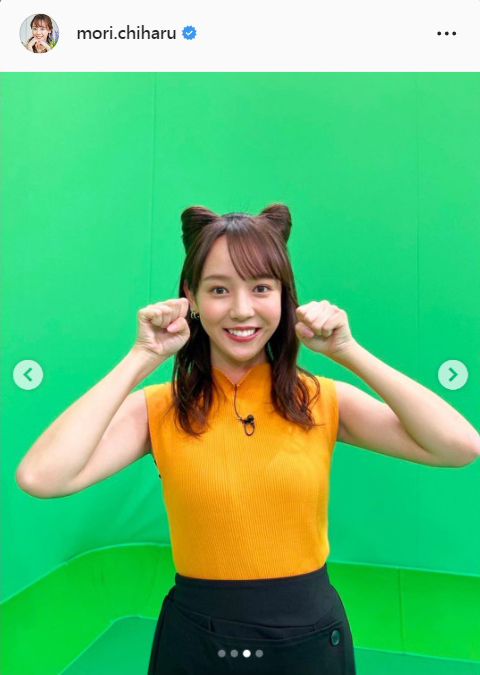 森千晴アナのインスタグラムより
