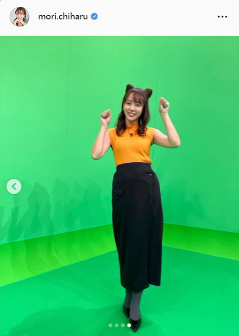 森千晴アナのインスタグラムより