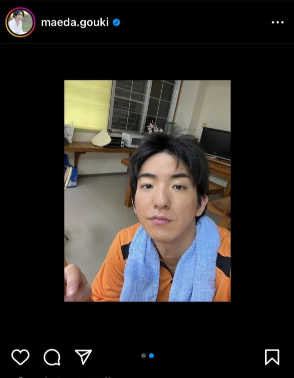 前田公輝のインスタグラムより