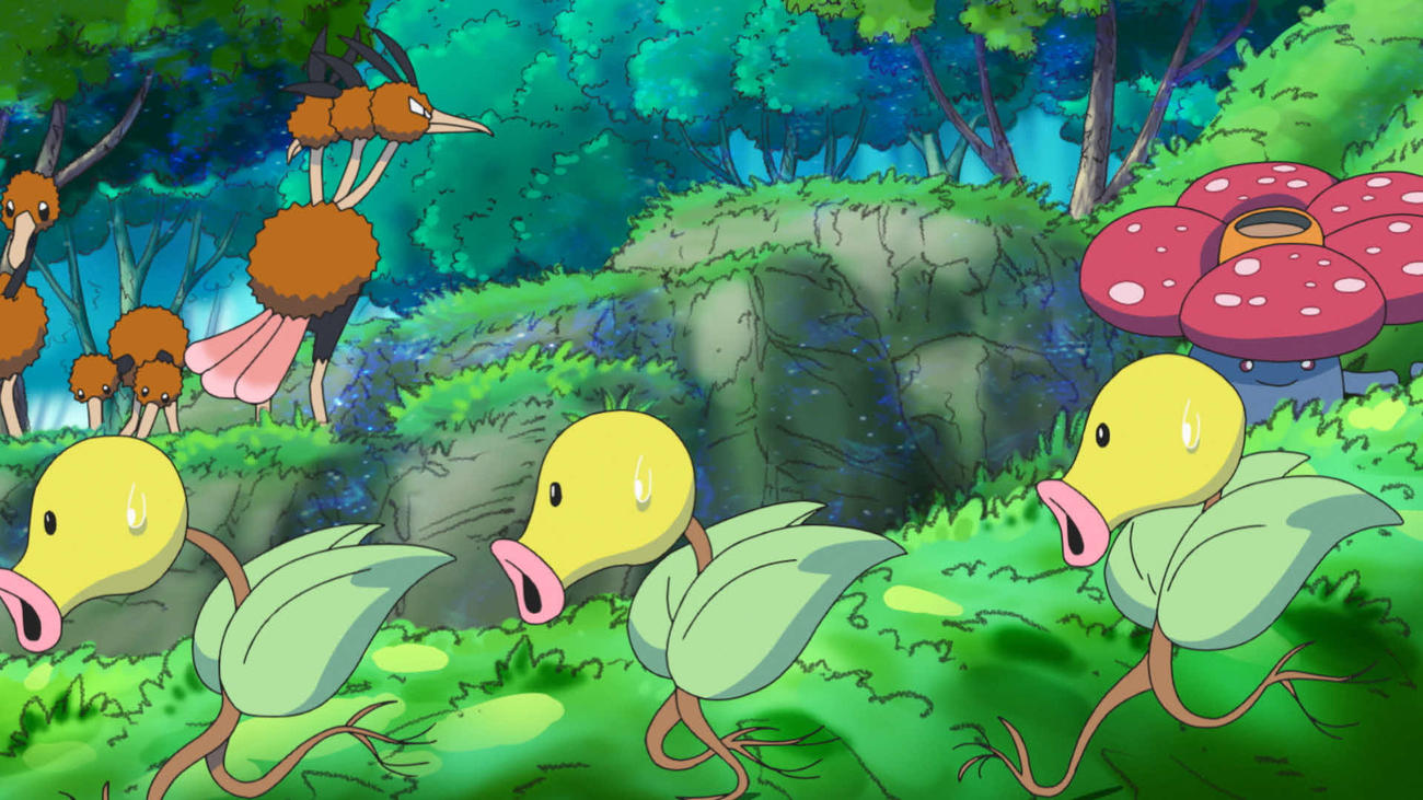 ポケットモンスター遙かなる青い空の場面カット(C) Nintendo・Creatures・GAME FREAK・TV Tokyo・ShoPro・JR Kikaku(C)Pok〓（アキュートアクセント付きE小文字）mon