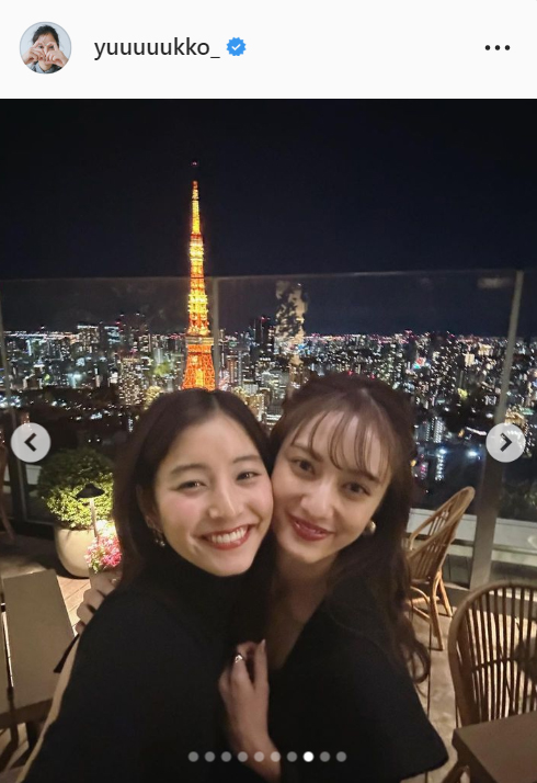 新木優子のインスタグラムより