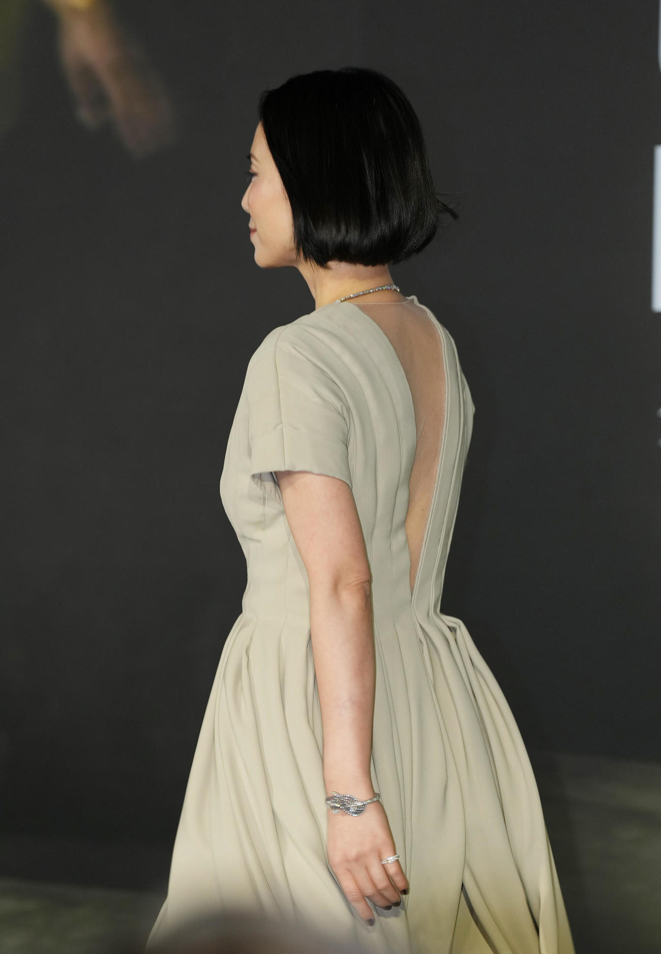 「クリスチャン・ディオール、夢のクチュリエ」展のプレビューを訪問した中谷美紀（撮影・菅敏）