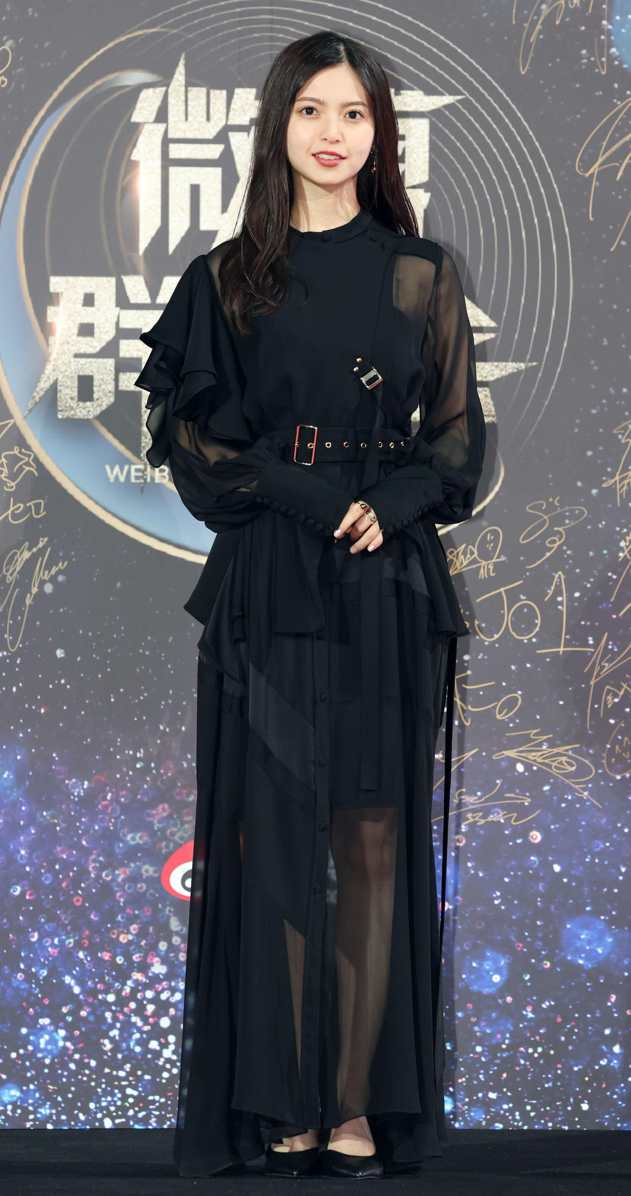 「WEIBO Account Festival 2022」に登場した齋藤飛鳥（撮影・宮地輝）