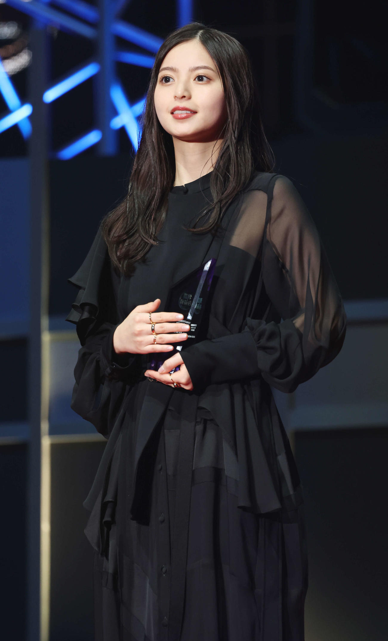 「WEIBO Account Festival 2022」で年度アイコン賞を受賞した齋藤飛鳥（撮影・宮地輝）