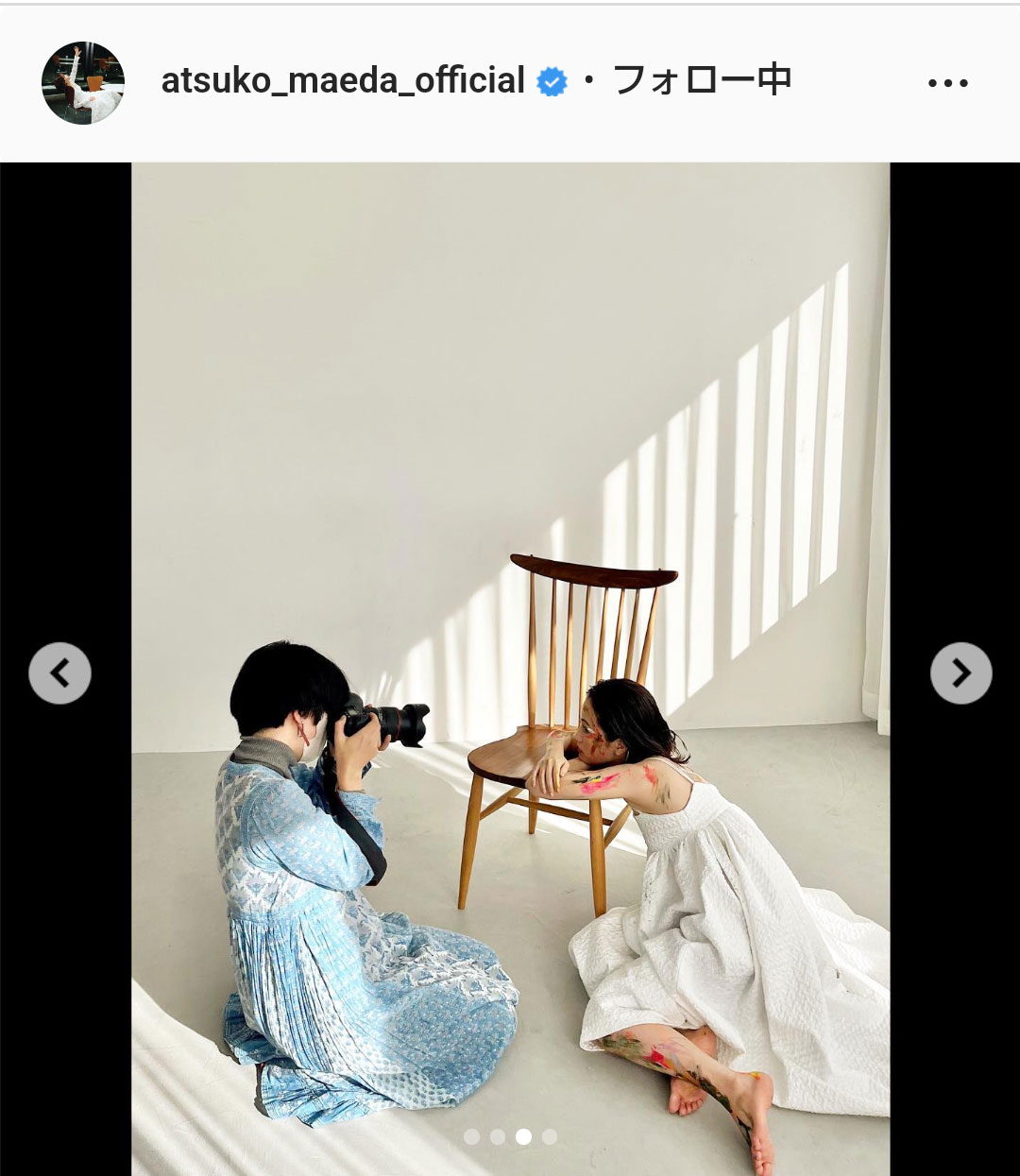 前田敦子のインスタグラムより