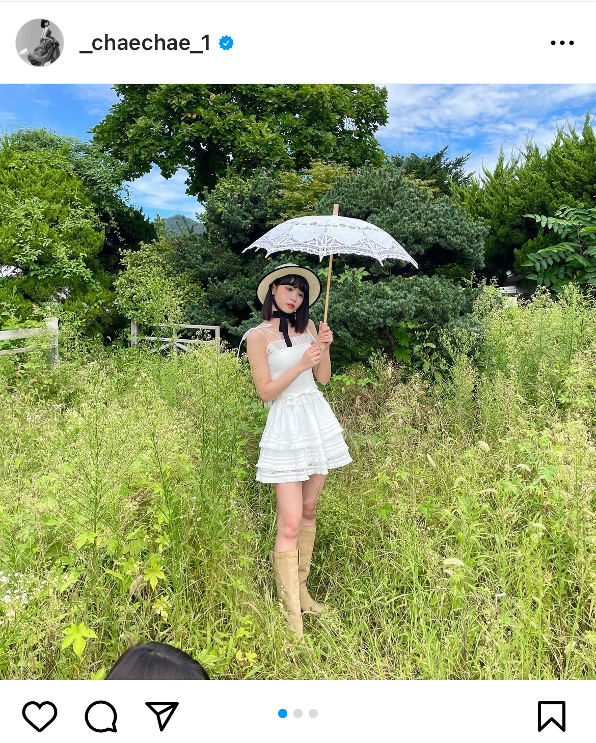 KIM CHAEWONのインスタグラムより