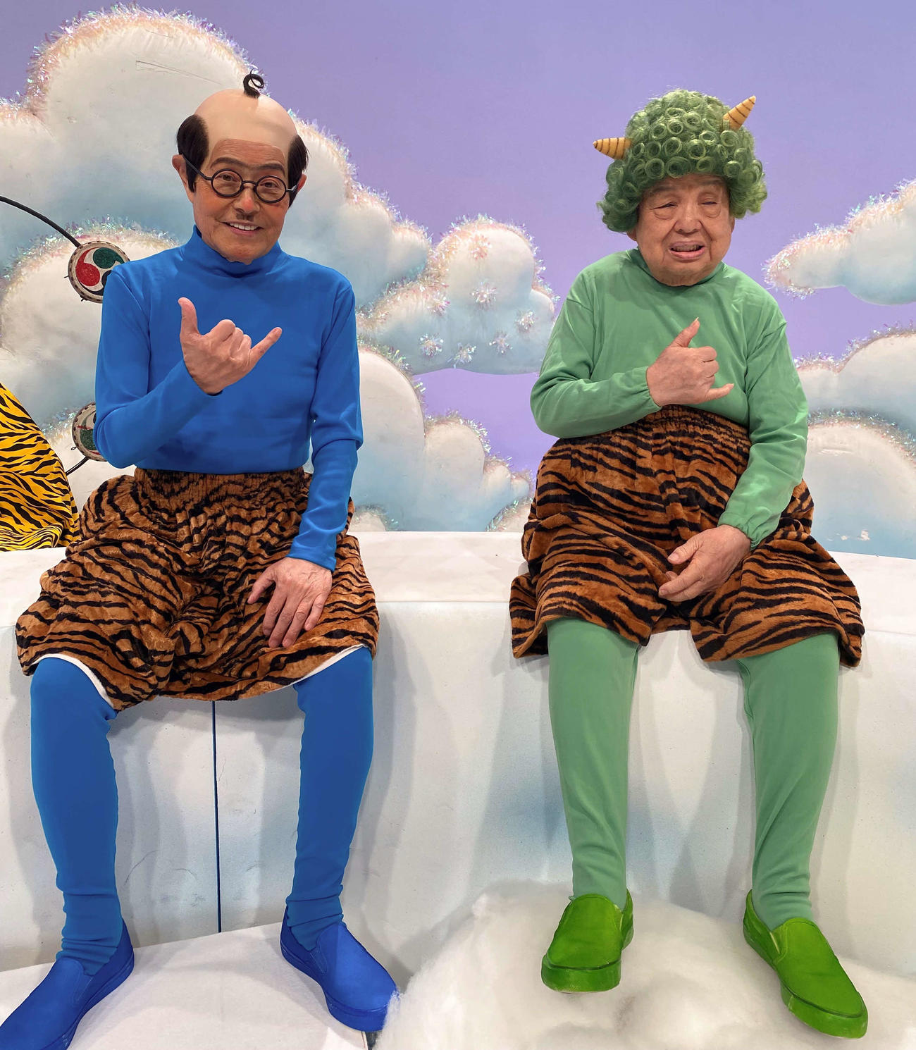 「ドリフに大挑戦　あけましていい正月だなスペシャル」に出演する加藤茶、高木ブー（C）フジテレビ