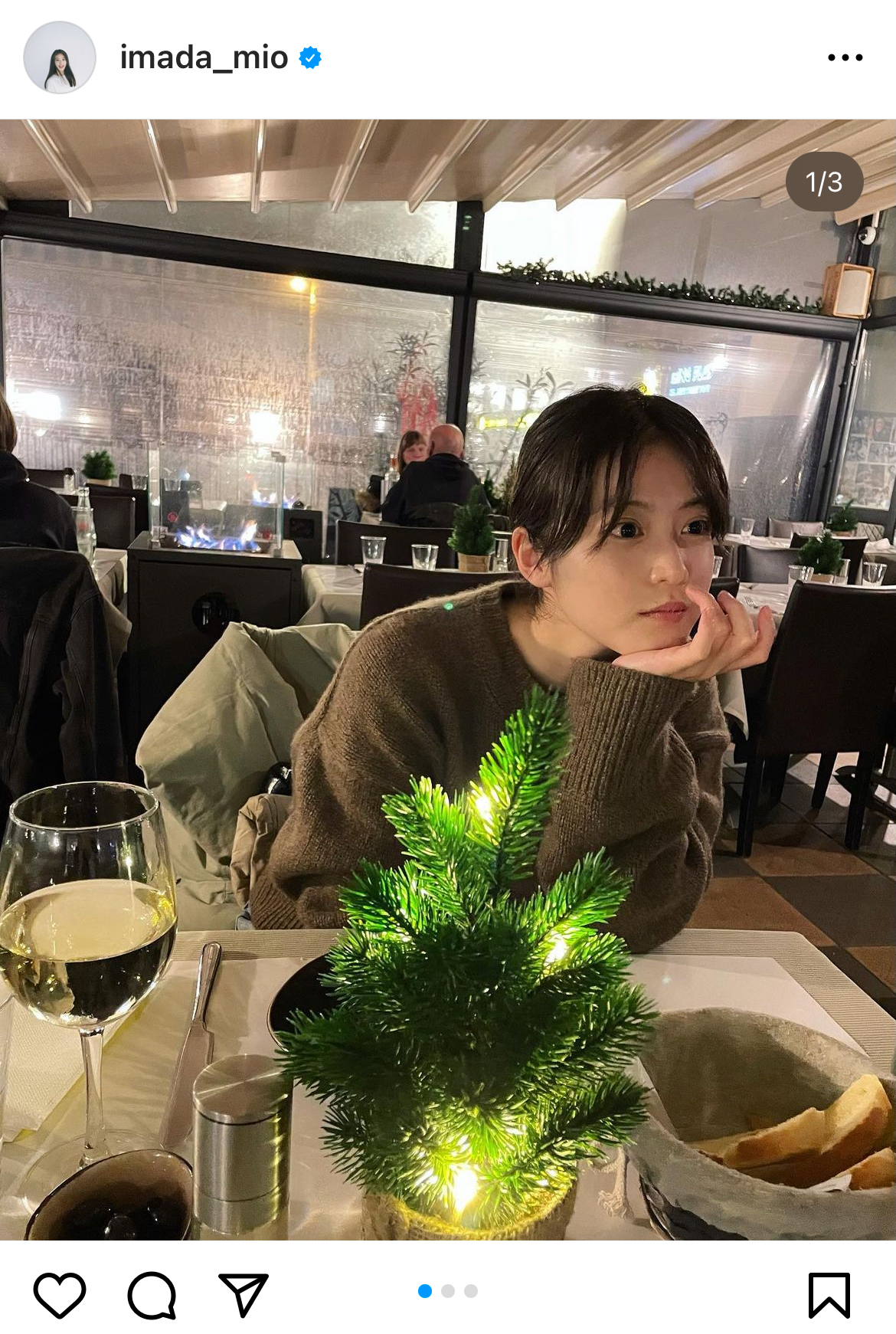 今田美桜のインスタグラムより