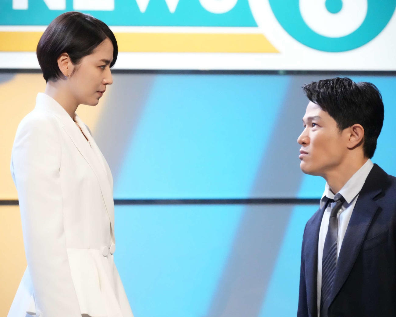 「エルピス－希望、あるいは災い－」に出演する長澤まさみと鈴木亮平（C）カンテレ