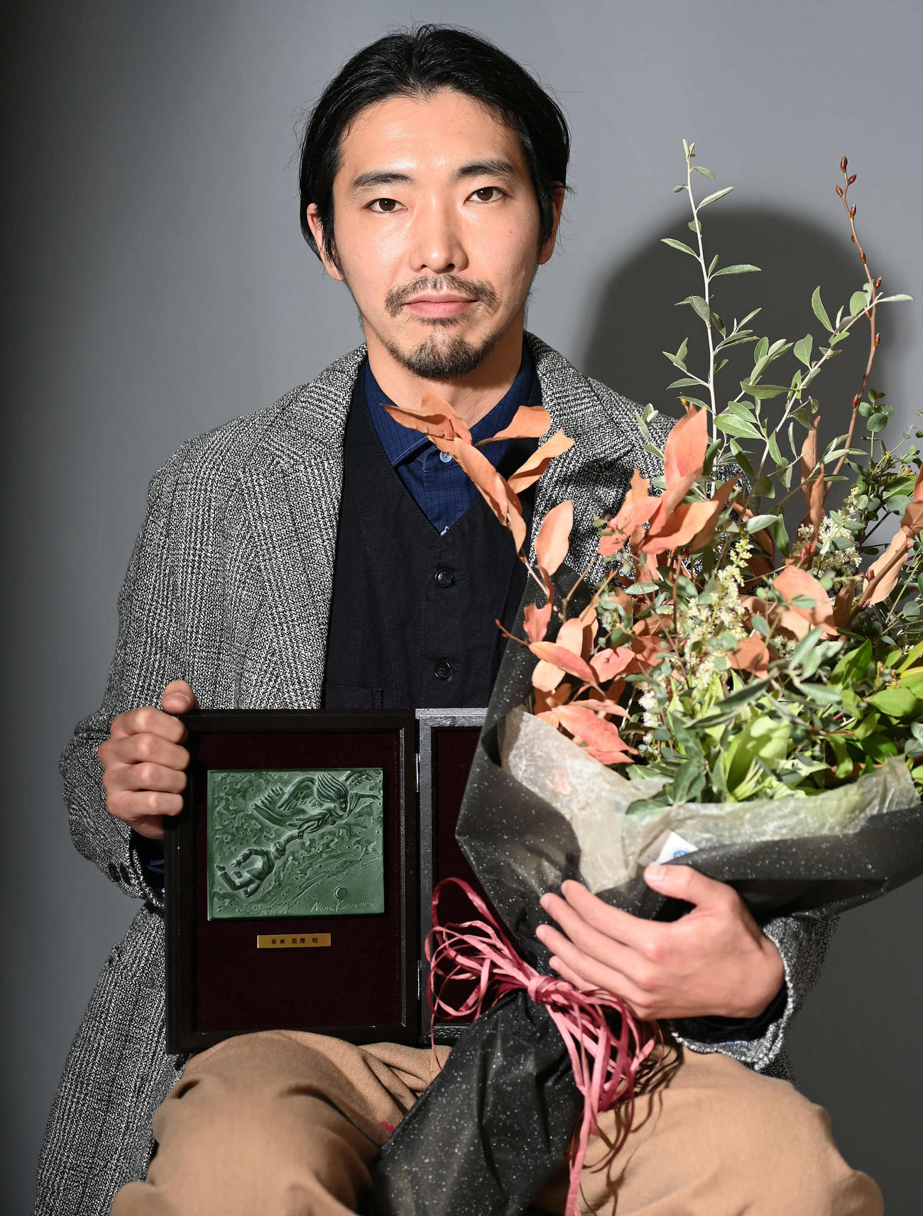 助演男優賞を受賞した柄本佑（撮影・たえ見朱実）