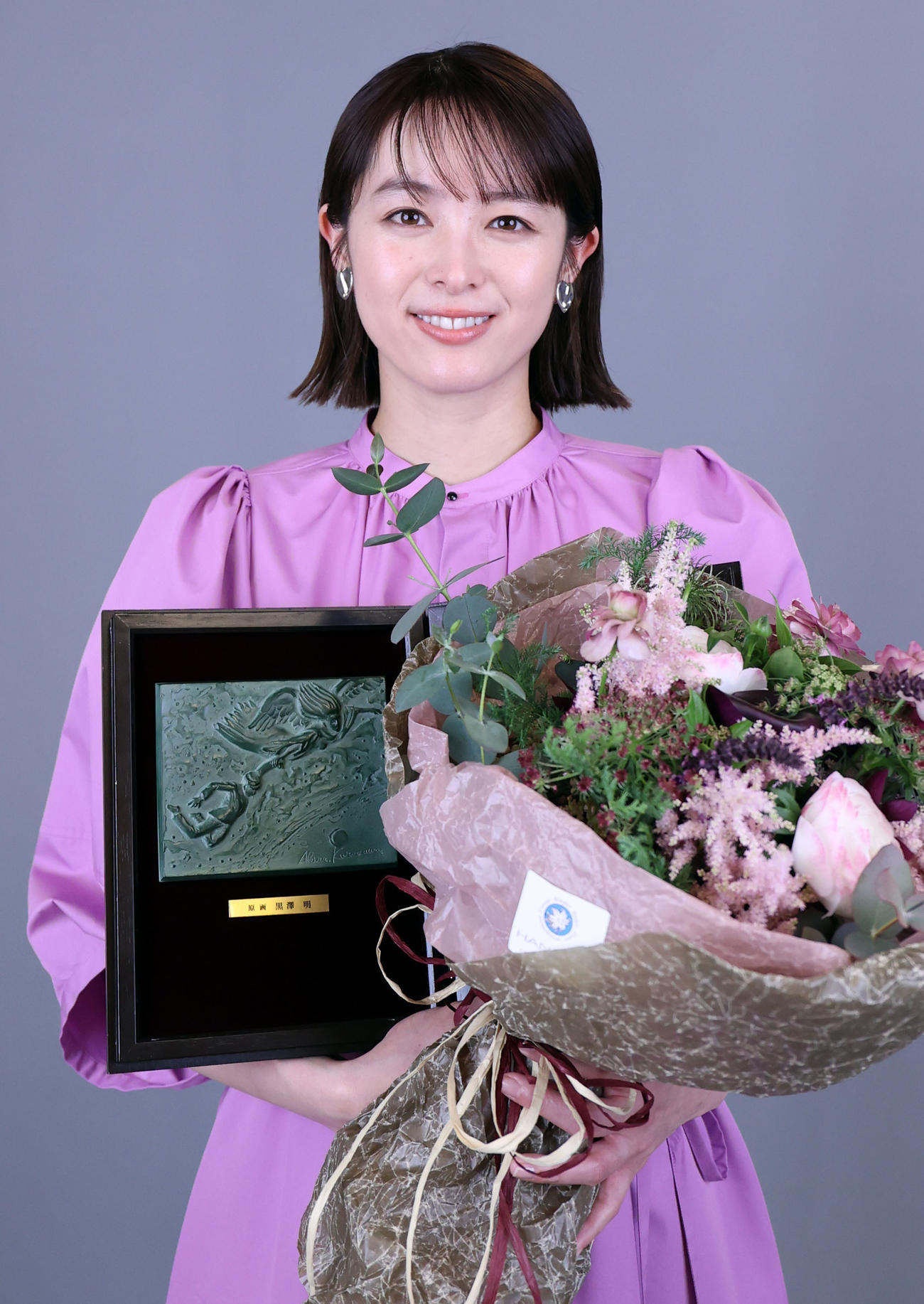 助演女優賞を受賞した清野菜名（撮影・狩俣裕三）