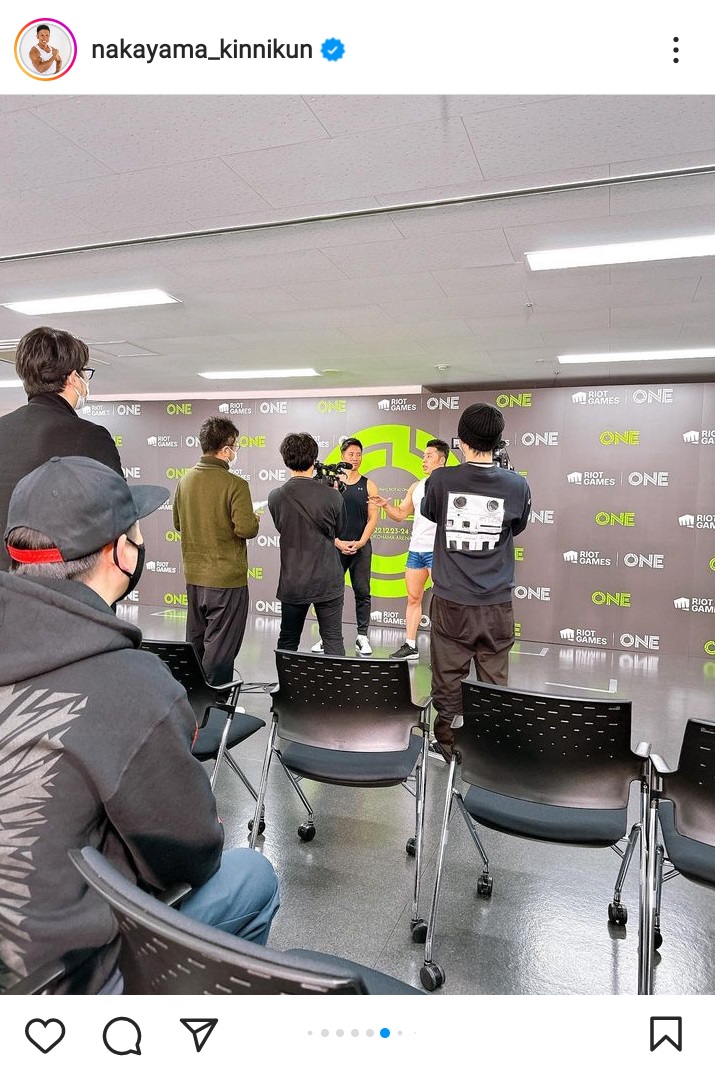 なかやまきんに君のインスタグラムより