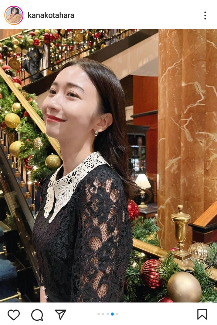 笑顔の田原可南子（インスタグラムより）