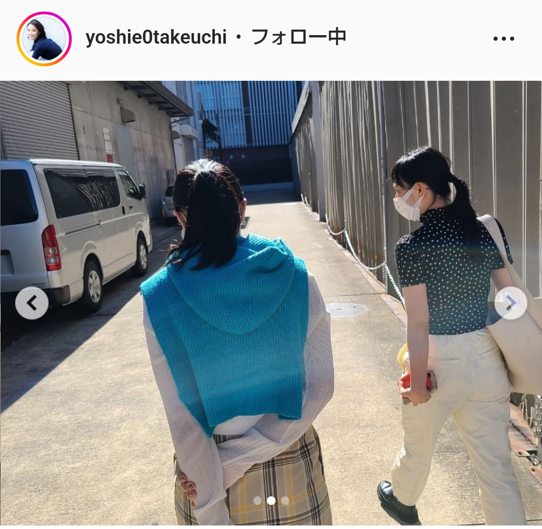 竹内由恵アナのインスタグラムより