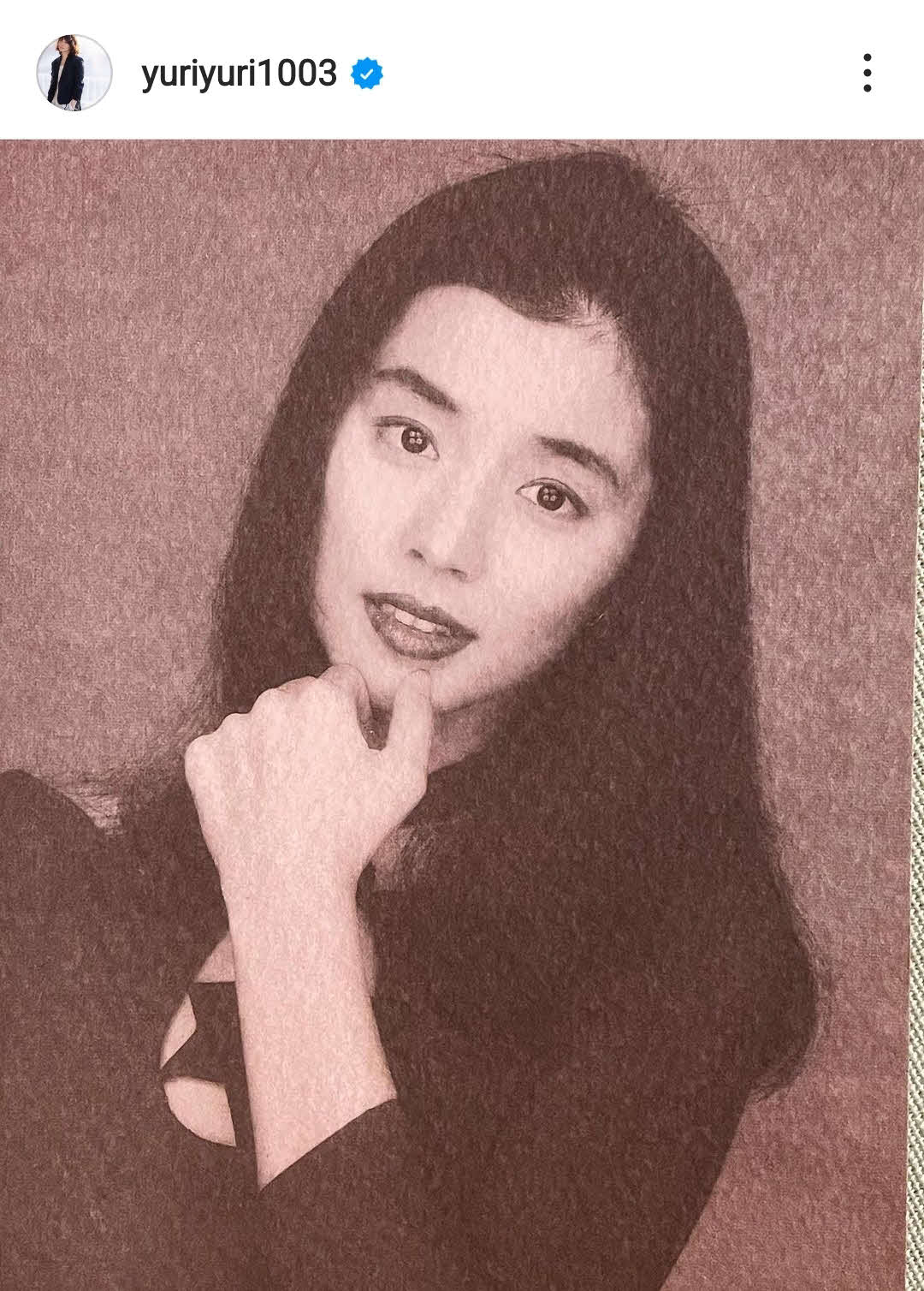 石田ゆり子のインスタグラムより