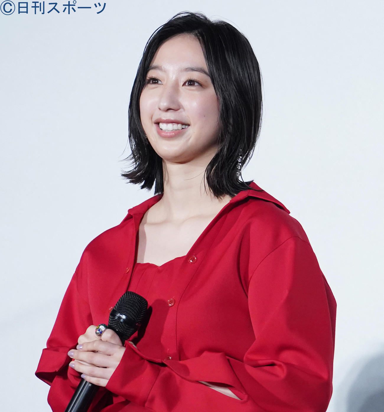 映画「ダンシング・マリー」初日舞台あいさつに登壇した坂東希（2021年11月撮影）