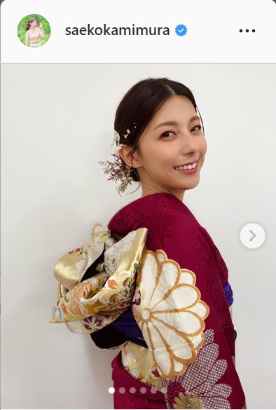 TBS上村彩子アナウンサーのインスタグラムより