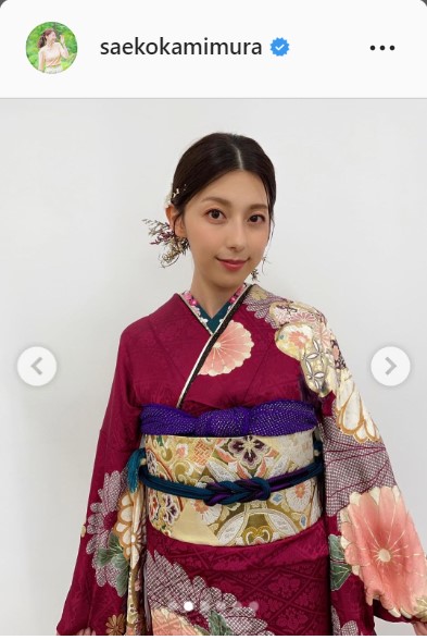 TBS上村彩子アナウンサーのインスタグラムより