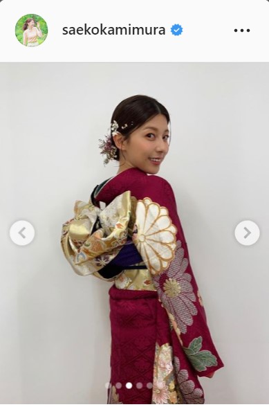 TBS上村彩子アナウンサーのインスタグラムより