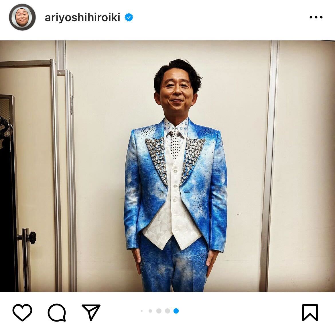 「紅白まとめ」を公開した有吉弘行（インスタグラムより）