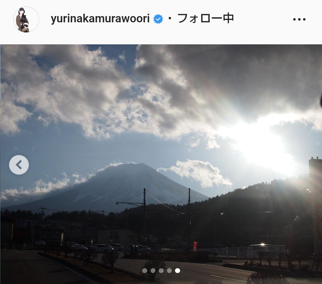 中村ゆりのインスタグラムより