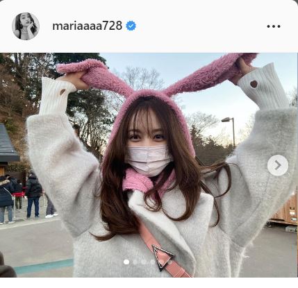 谷まりあのインスタグラムより