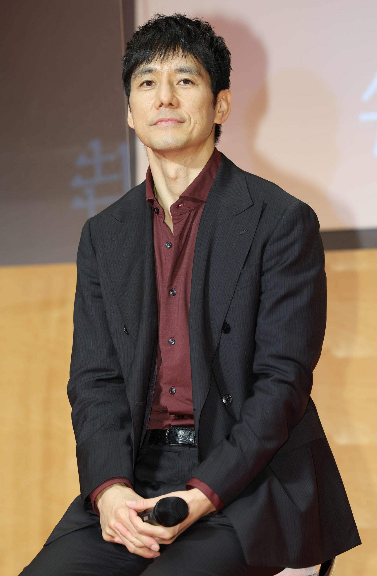 テレビ朝日木曜ドラマ「警視庁アウトサイダー」取材会に登壇した西島秀俊（撮影・宮地輝）