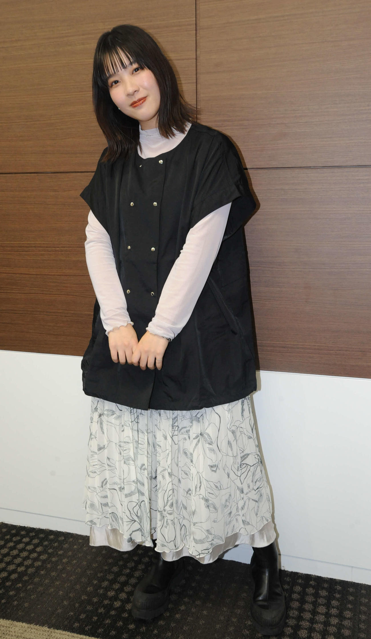 インタビューに応じた中山佳子（撮影・松尾幸之介）