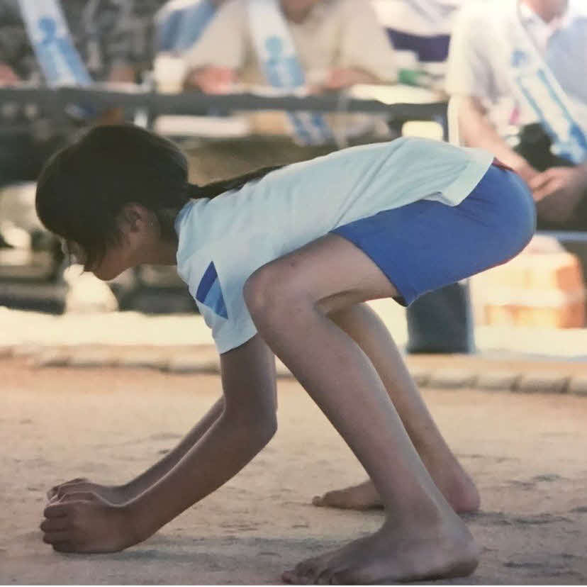 小学3年時に出た相撲の大会での中山佳子