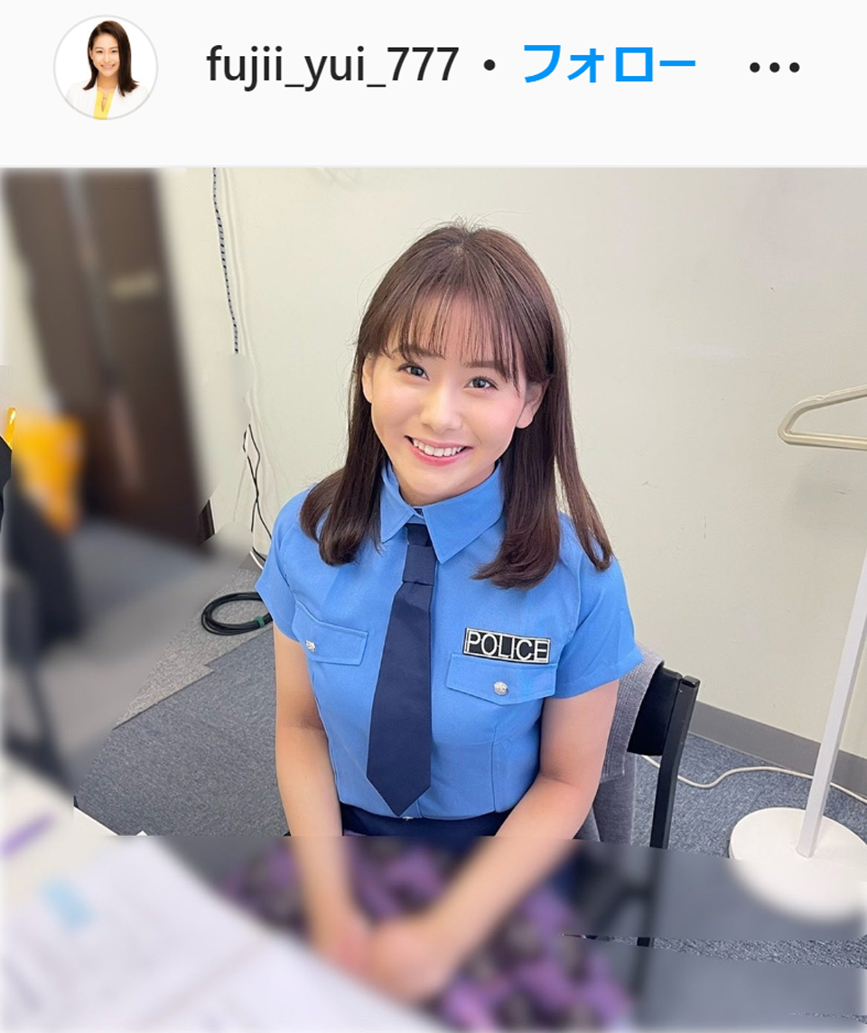 テレ東藤井由依アナのインスタグラムより