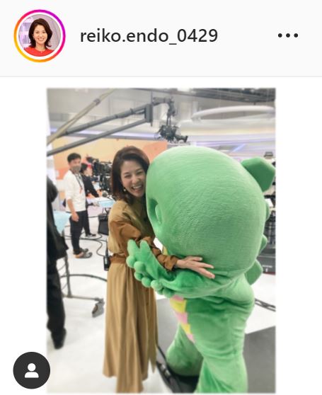 遠藤玲子アナのインスタグラムより