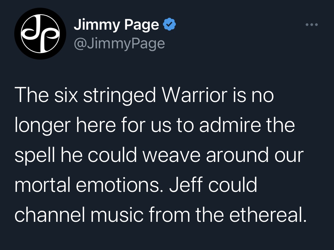 ジミー・ペイジのツイッターより