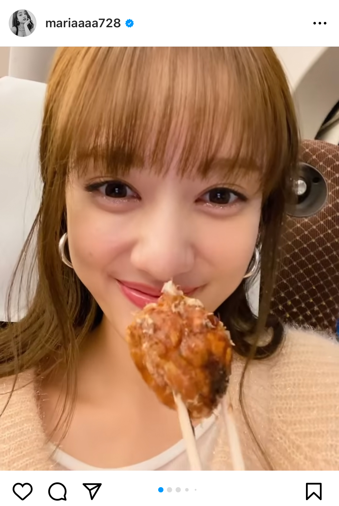 谷まりあのインスタグラムより