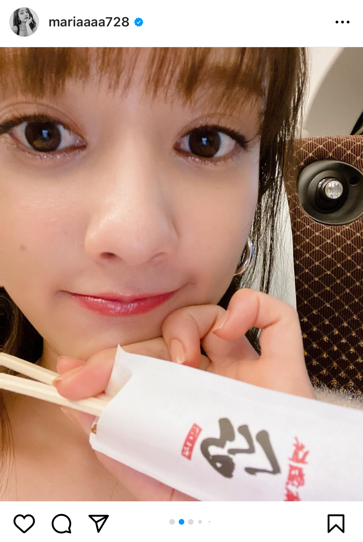 谷まりあのインスタグラムより