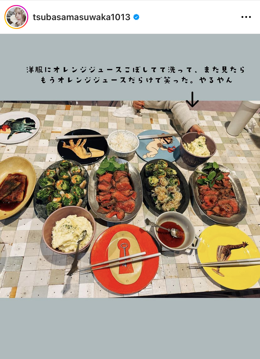 益若つばさのインスタグラムより