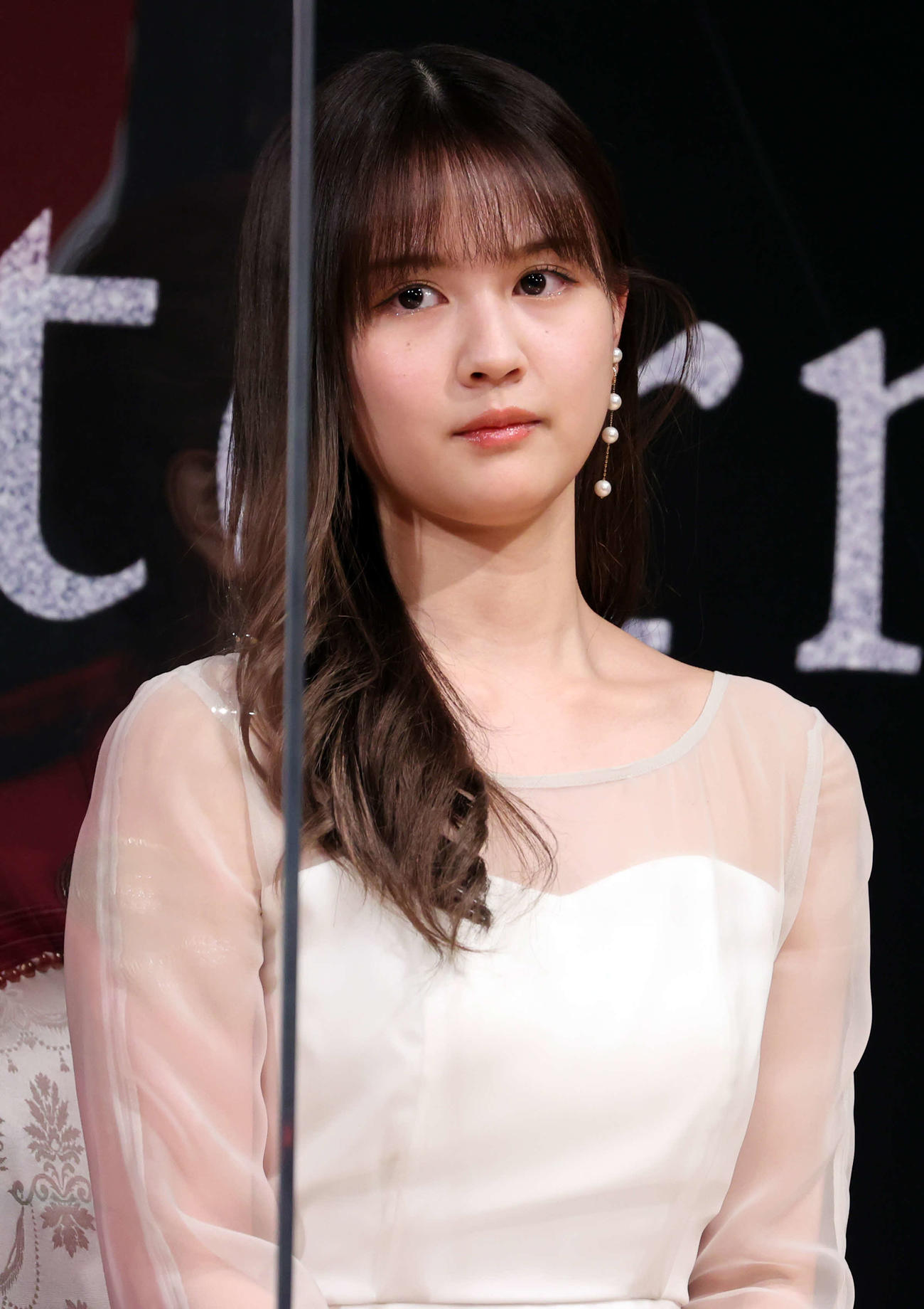 「Endless SHOCK」「Endless SHOCK－Eternal－」の2作同時上演の制作発表で緊張した面持ちの中村麗乃（撮影・浅見桂子）