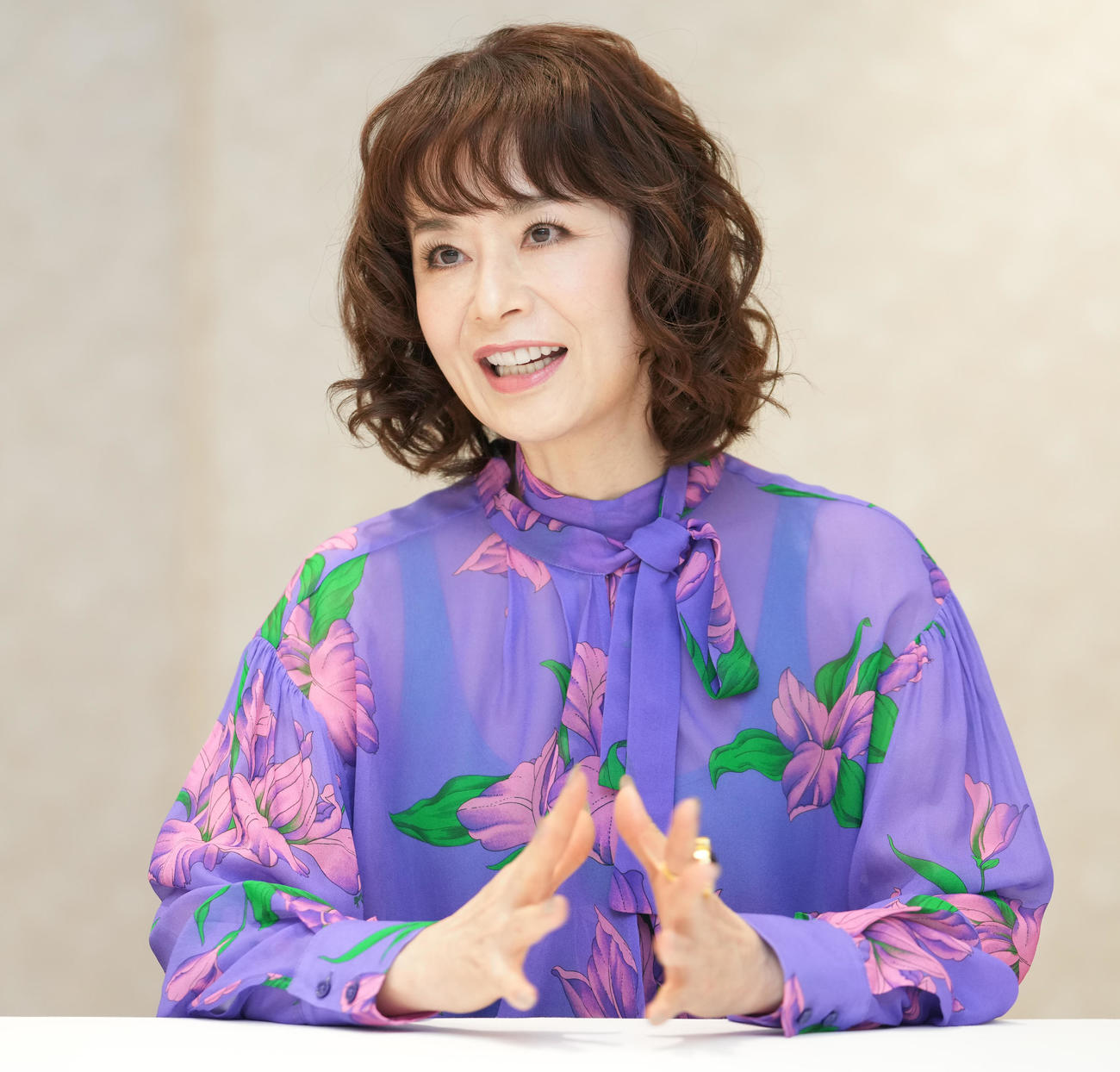 舞台「おかしな二人」の再演でダブル主演を務める大地真央（撮影・鈴木みどり）