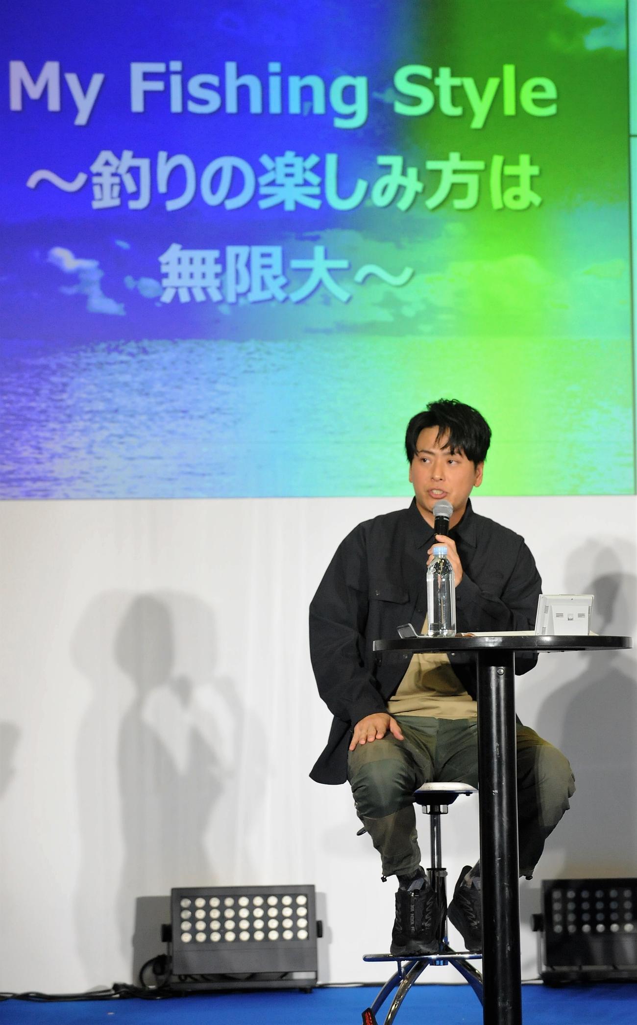 「釣りフェスティバル2023 in Yokohama」に出席する山下健二郎