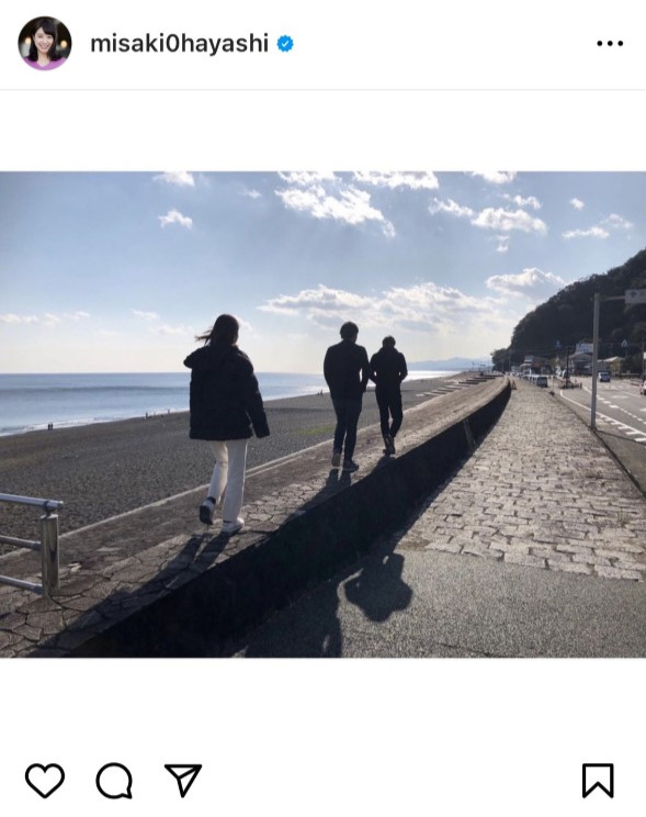 テレビ朝日の林美沙希アナウンサーのインスタグラムより