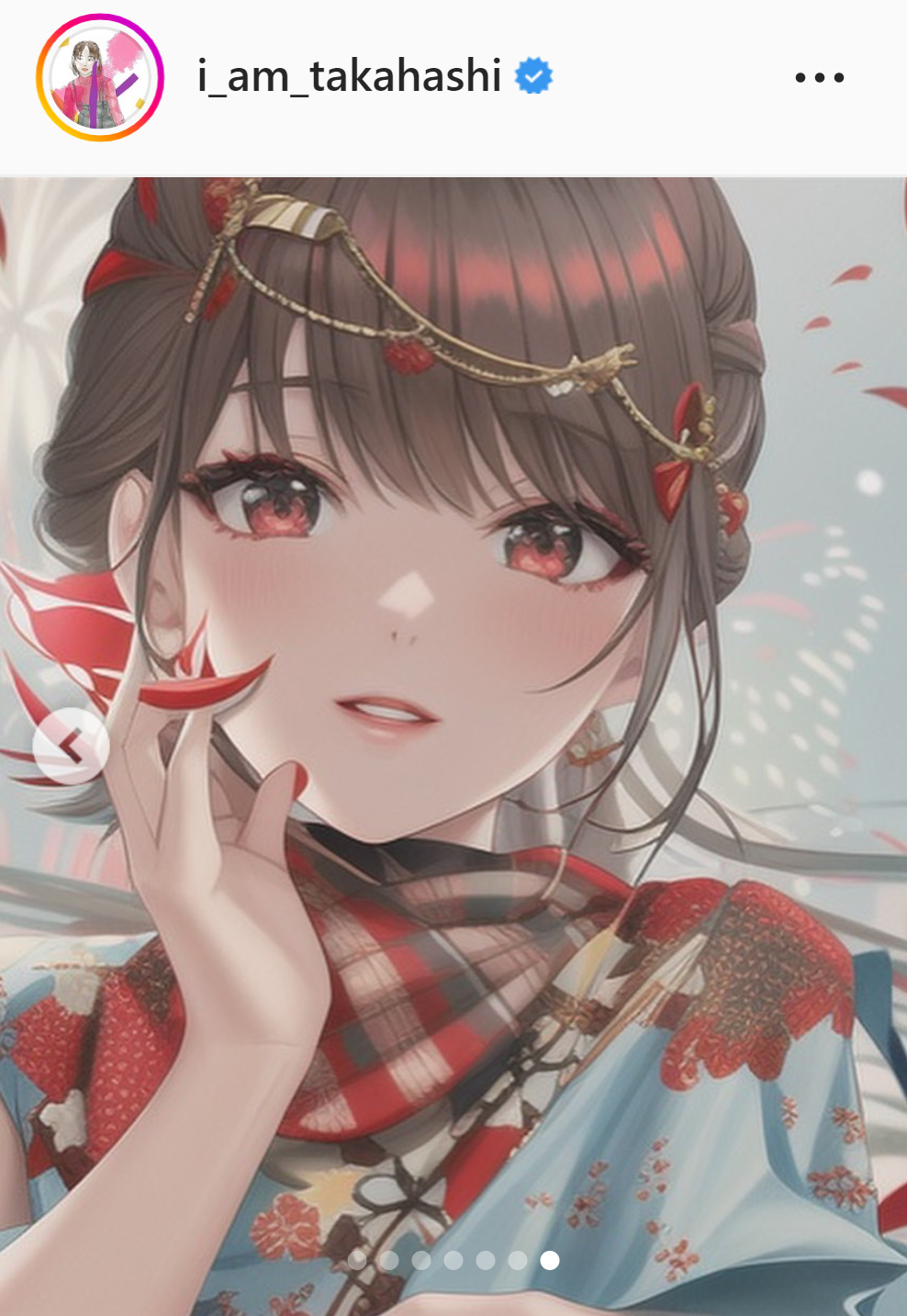 自身のポーズをイラスト化された高橋愛（高橋愛のインスタグラムより）