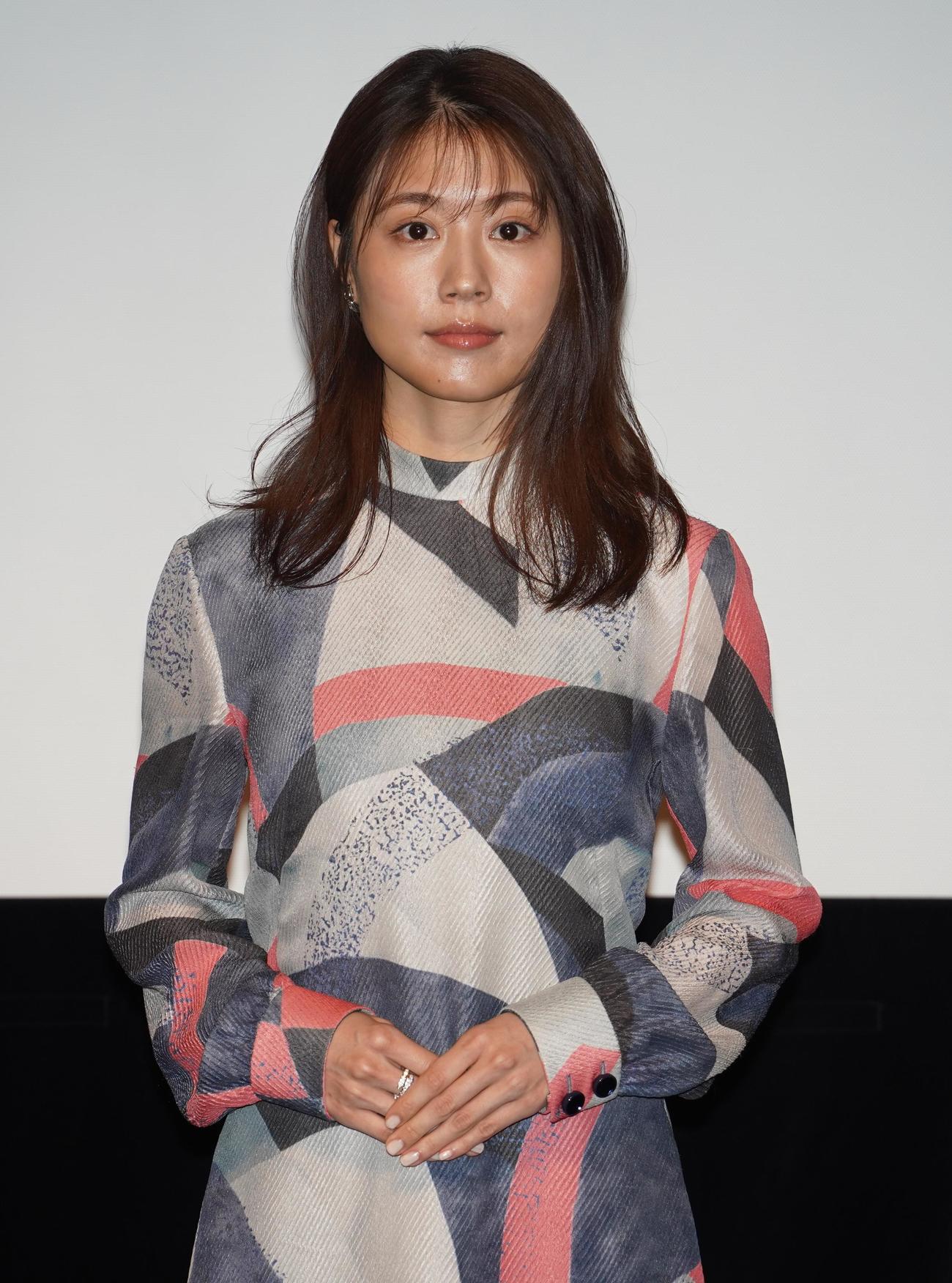 第46回日本アカデミー賞記者発表に出席した有村架純（撮影・佐藤勝亮）